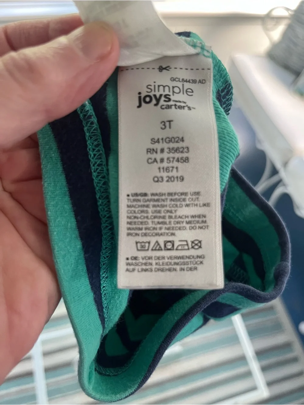 Carter’s Striped 3T Leggings/PJ bottoms